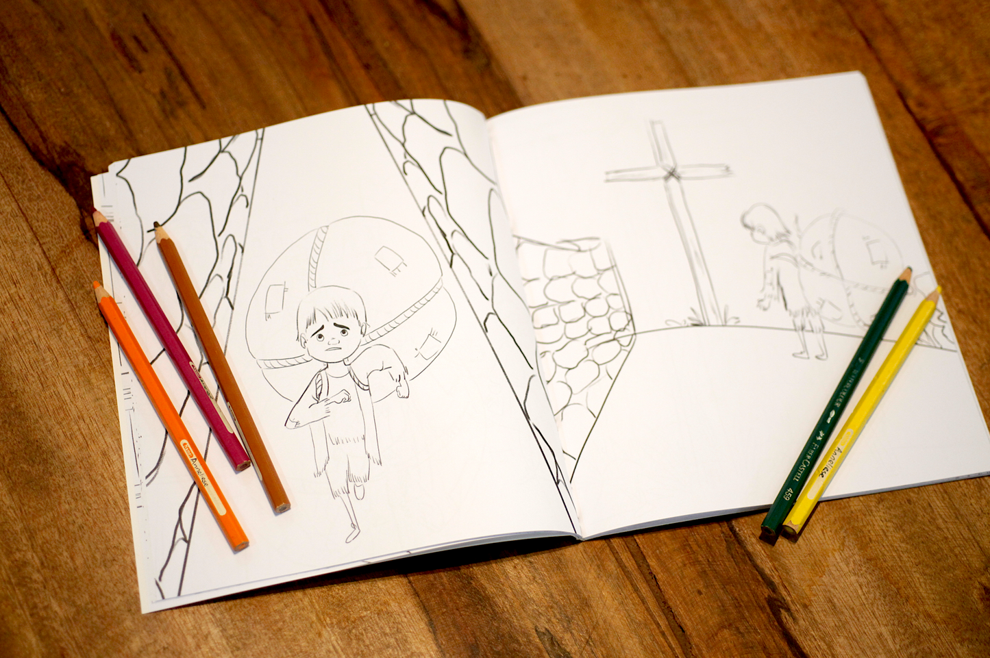 Little Pilgrim’s Big Journey Part I Coloring Book Set